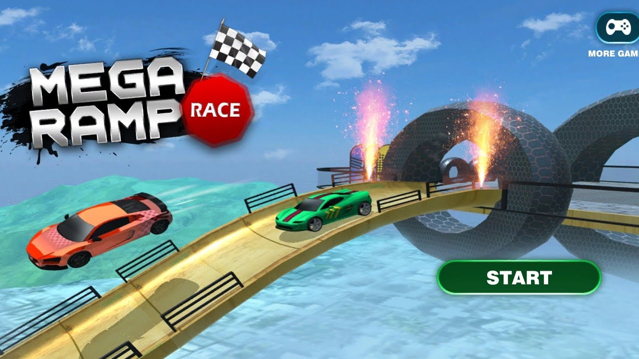 Mega Ramp Racing Game  - Extreme Car Stunt Race Game Gameplay 2026