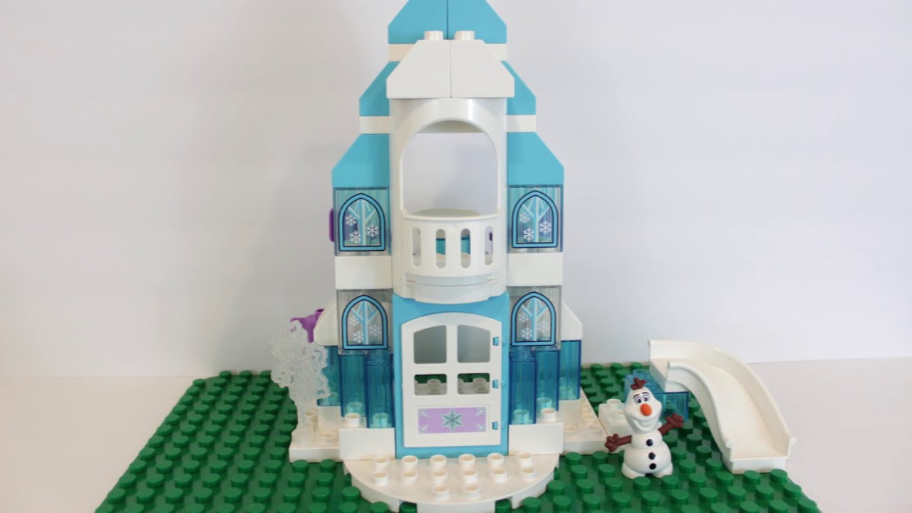 How To Build LEGO Duplo FROZEN Princess Ice Castle ANNA ELSA