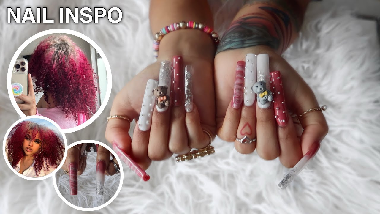 WATCH ME DO MY NAILS: HAIR INSPIRED *BEGINNER FRIENDLY*| Vanessa Lynn