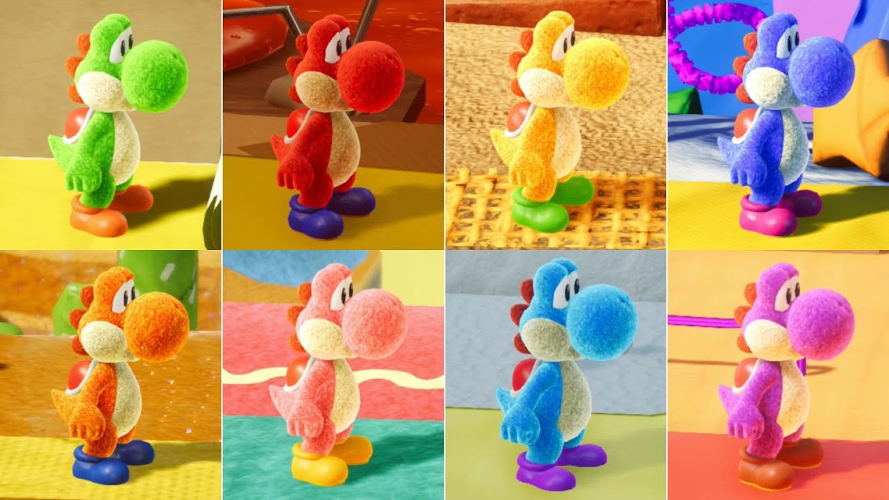 Yoshi's Crafted World // All Playable Characters