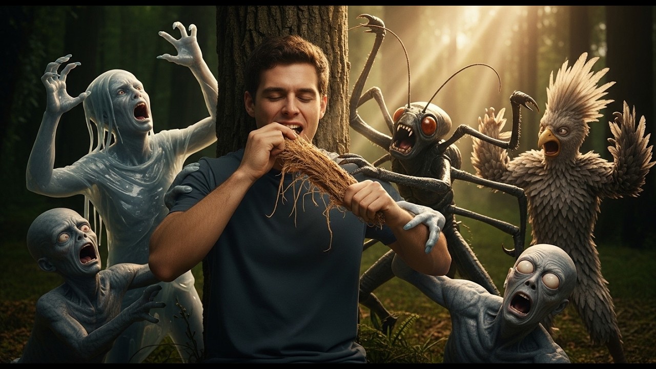 Alien Students Screamed “That’s Poison!” —The Human Calmly Peeled Tree Bark and Ate It | HFY Stories