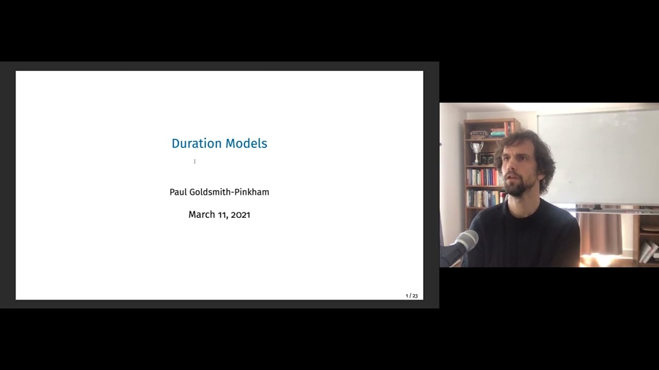 Lecture 11: Likelihood Methods III: Duration Models