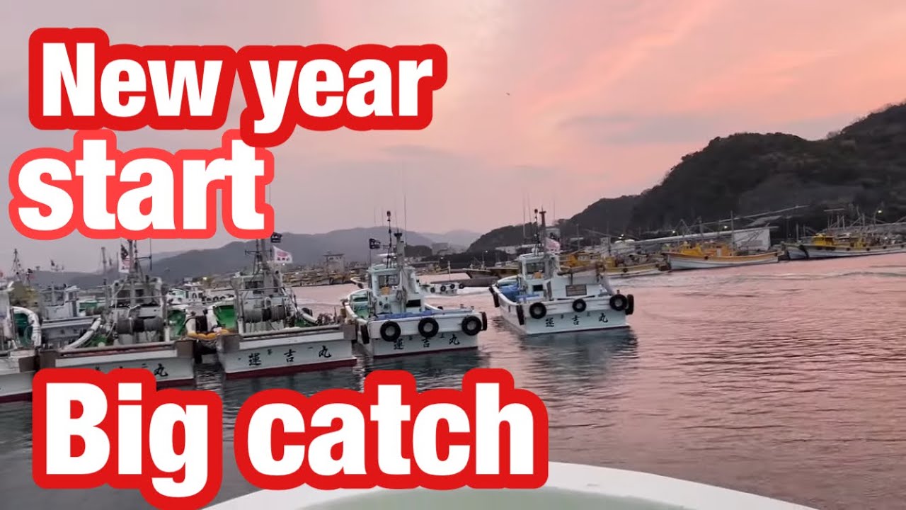 2022 The new year started with a big catch ❗️ Japanese shirasu fisherman！和歌山県シラス漁は大漁から始まったぞ
