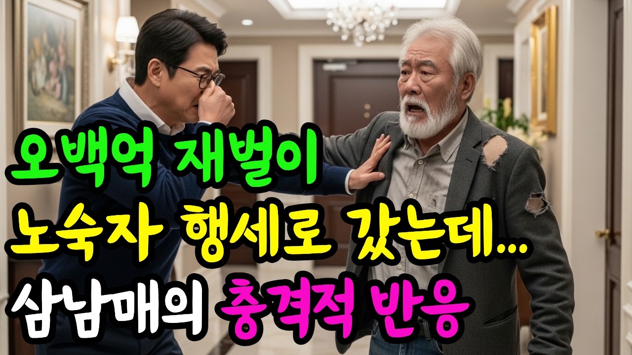 500억 재벌이 노숙자 행세로 삼남매를 찾아갔는데... 삼남매의 충격적인 반응… | 감동사연·인생사연·노후사연
