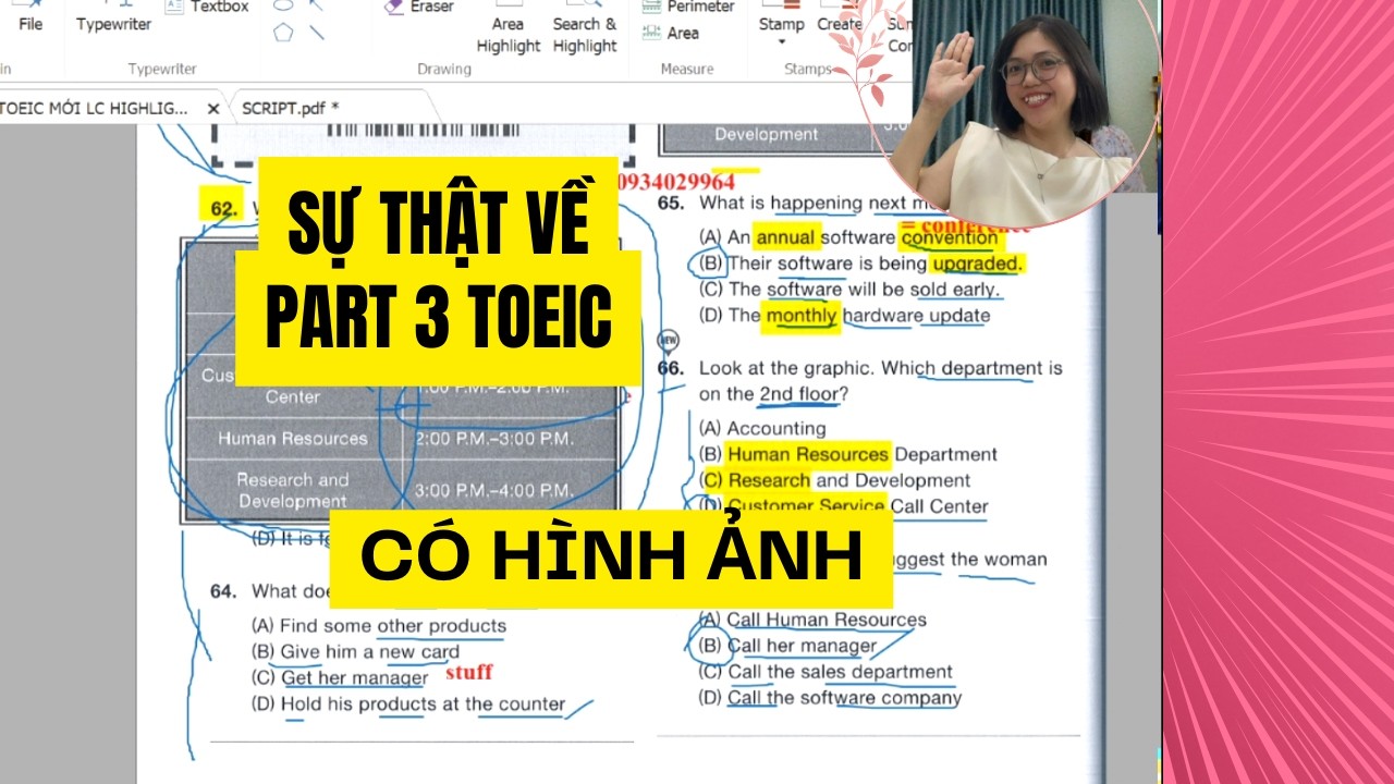 Sự thật về Part 3 TOEIC: Mẹo chỉ là phụ, 