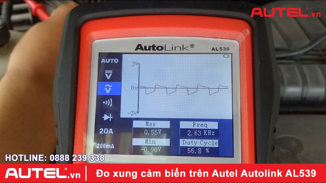 Giới thiệu chức năng đo xung trên thiết bị Autel Autolink AL539