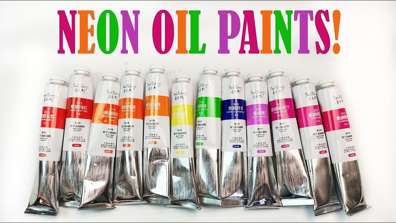 Opera Oil Paints from Paul Rubens - Neon Colors that Glow in the Dark? Let's Get Painting!