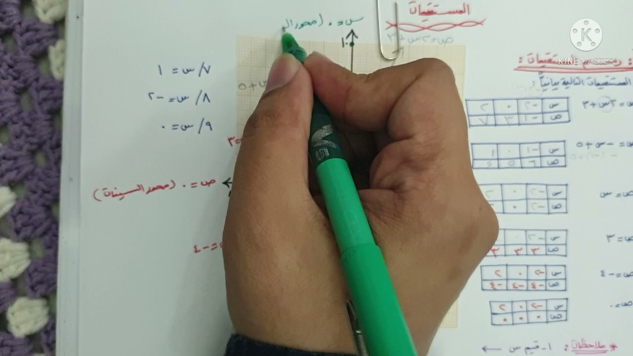 المستقيمات (الجزء الأول) - تاسع ف١