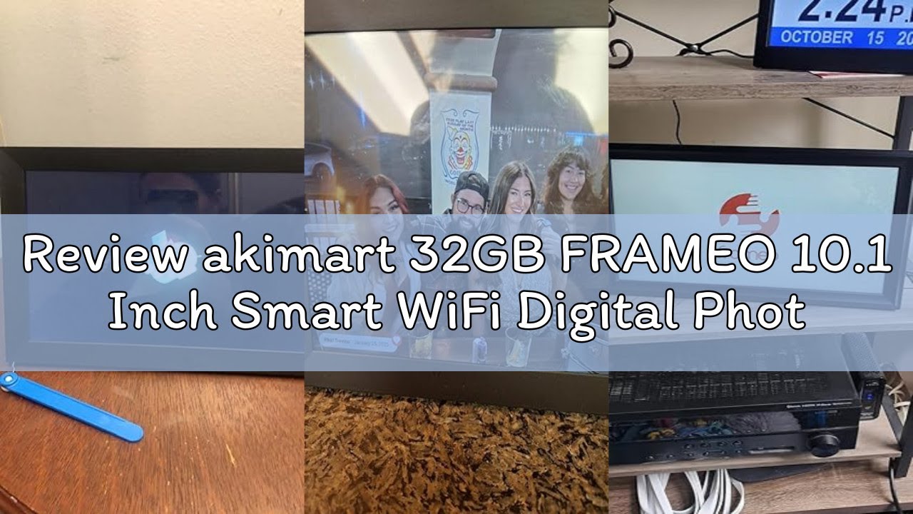 Review akimart 32GB FRAMEO 10.1 Inch Smart WiFi Digital Photo Frame 1280x800 IPS LCD Touch Screen, A