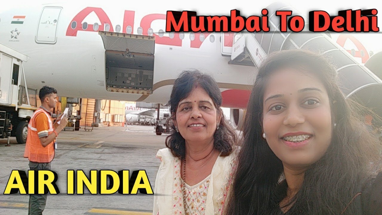 Mumbai To Delhi Air India Flight || How To Travel In a Flight First Time Full Information || Mumbai