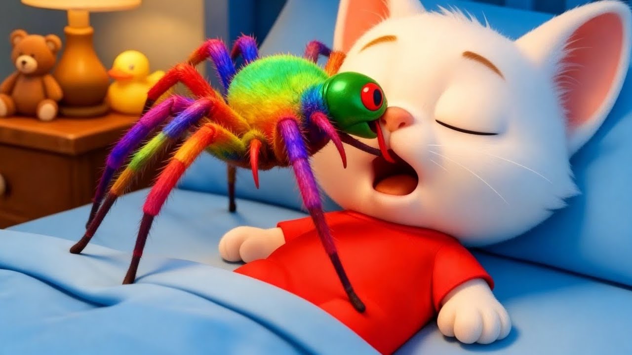Kitten in Danger 😱 Giant Spider Surprise 🕷️ | AI Cat Story 🕷️ #aicat #cat