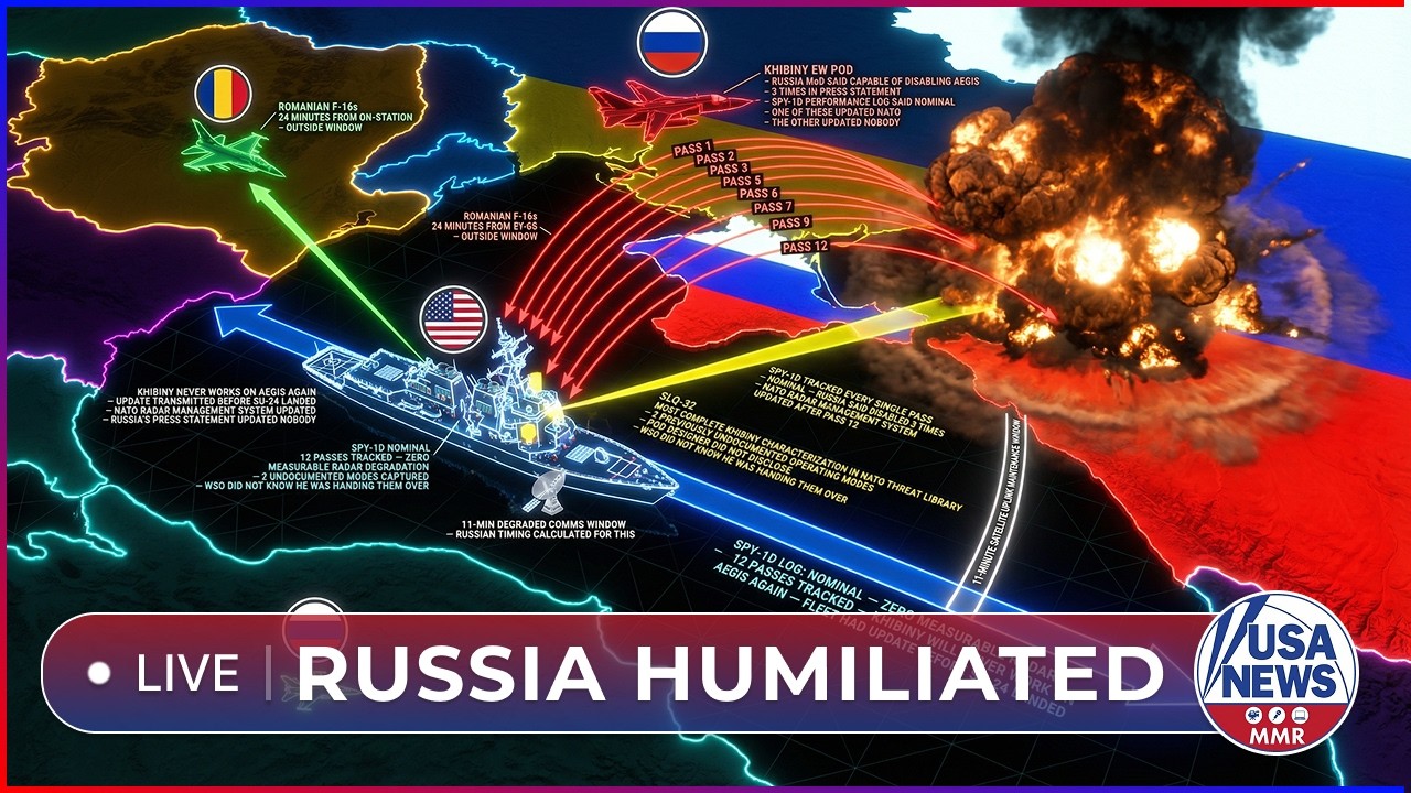 Russian Su-24 Gets TOO CLOSE to USS Donald Cook in the Black Sea 12 Times - Regret