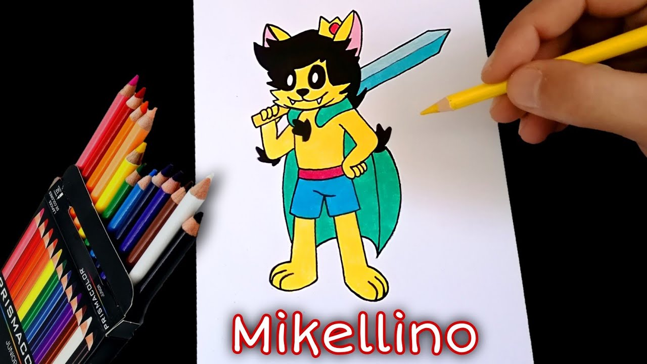 COMO DIBUJAR A MIKELLINO DE LOS COMPAS | FÁCIL | PASO A PASO | how to draw mikellino | Cunsart
