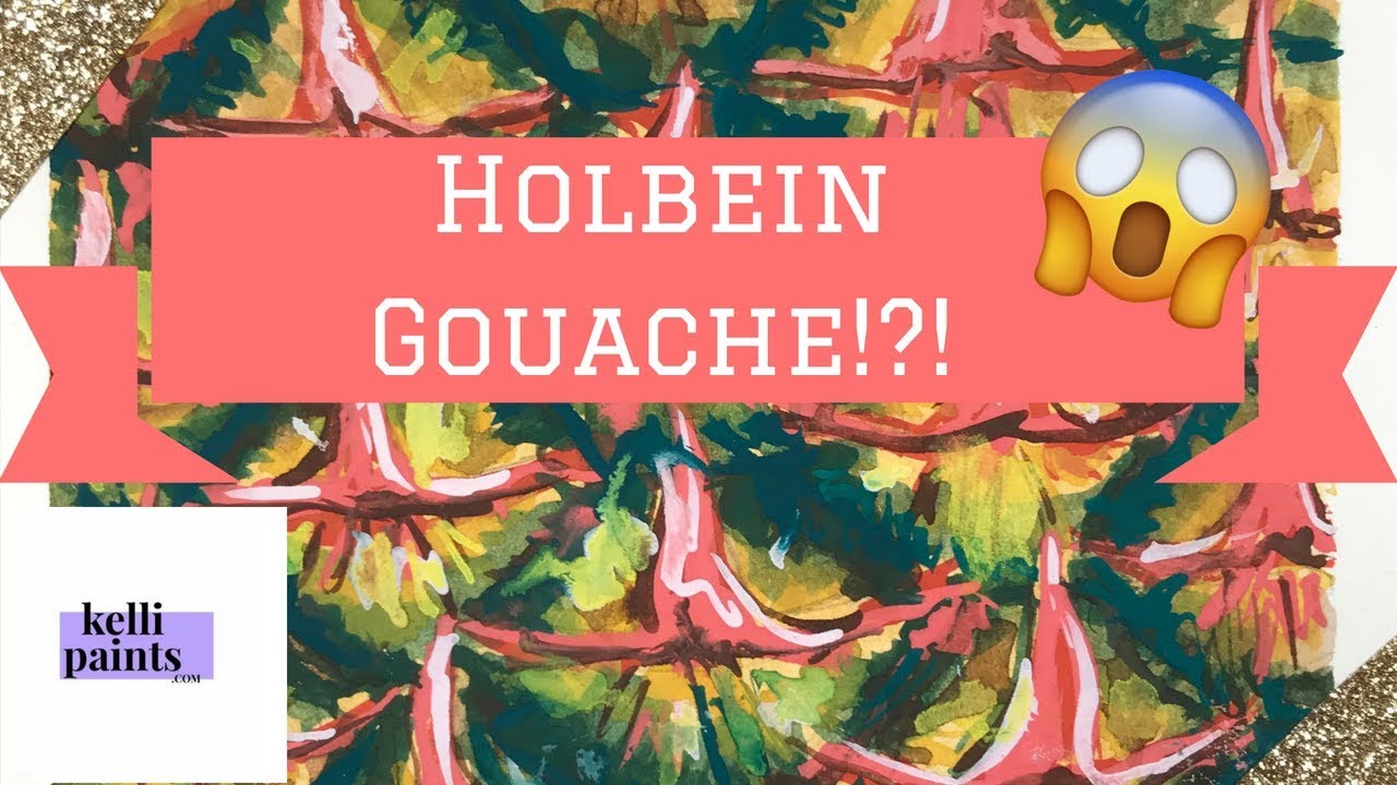 HOLBEIN ARTIST GOUACHE first impressions!! | Trying a NEW medium