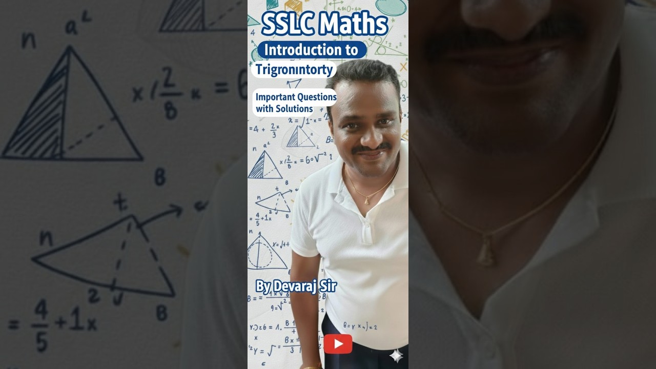 SSLC MATH INTRODUCTION TO TRIGONOMETRY IMP QUESTION WITH SOLUTIONS