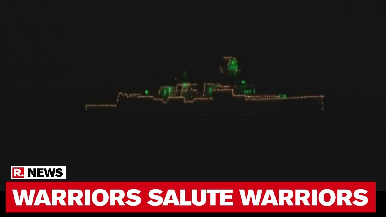 Indian Navy Salutes COVID Heroes In Mumbai