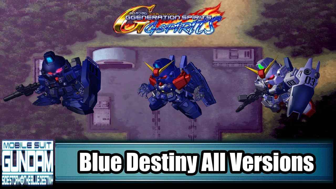 [ENG Sub]SD Gundam G Generation Spirits - Blue Destiny All Ver. Attacks
