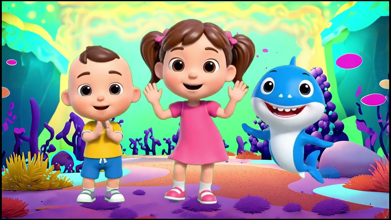 Baby Shark Song and Dance | Baby Shark Doo Doo Doo | Fun Nursery Rhymes for Kids