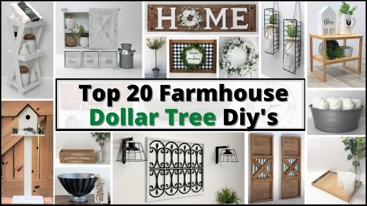 Top 20 Farmhouse Dollar Tree Diys/High End Farmhouse Dollar Tree Diys