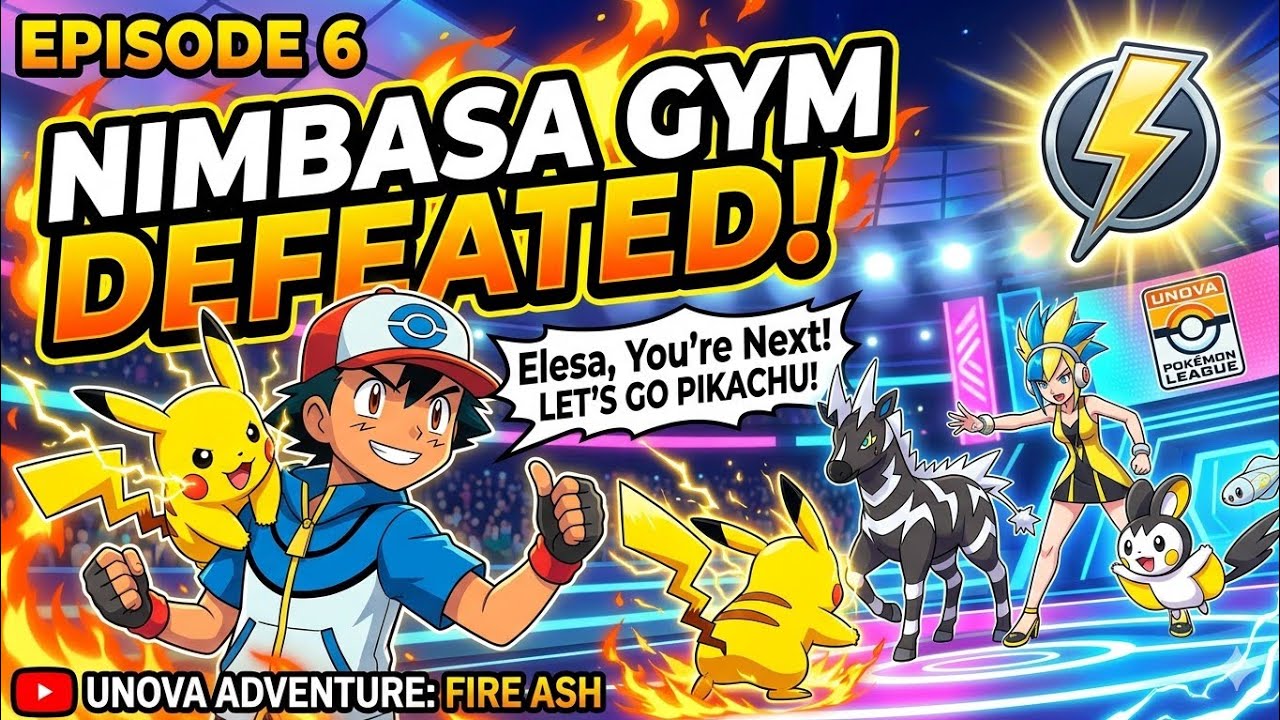 Pokemon Fire Ash (Unova) # Episode 6 Nimbasa Knockouts: From the Gym to the Subway!