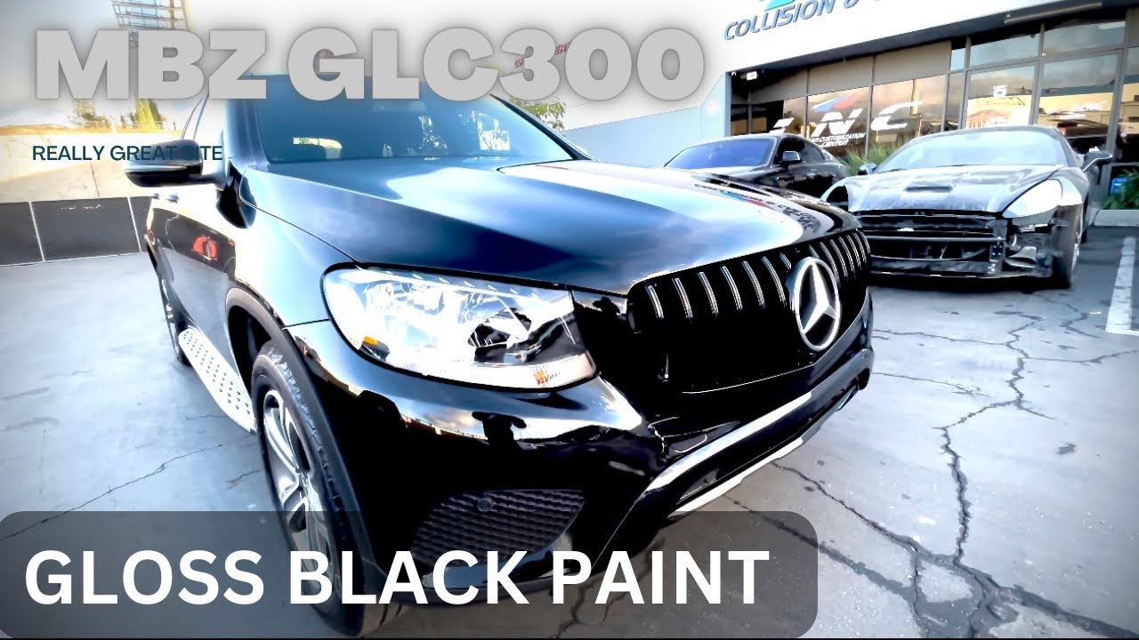 Восстановление передней части Mercedes Benz GLC300 и покраска PPG.