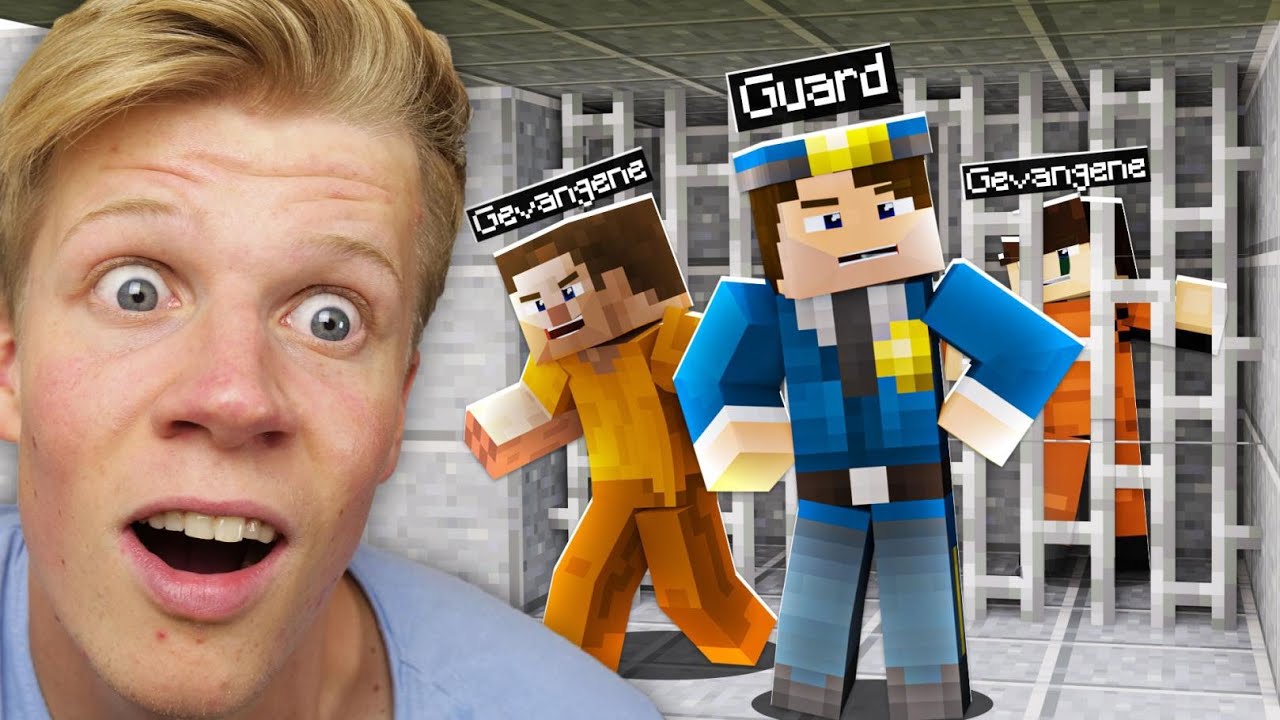 20 Gevangenen Proberen Te Ontsnappen! - Minecraft Prison Break