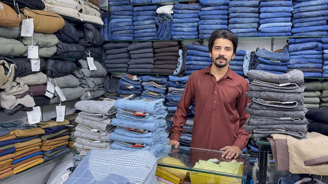 New Arrival Imported garments jeans pant wholesale price Imam Din Garments kareem Block Market 