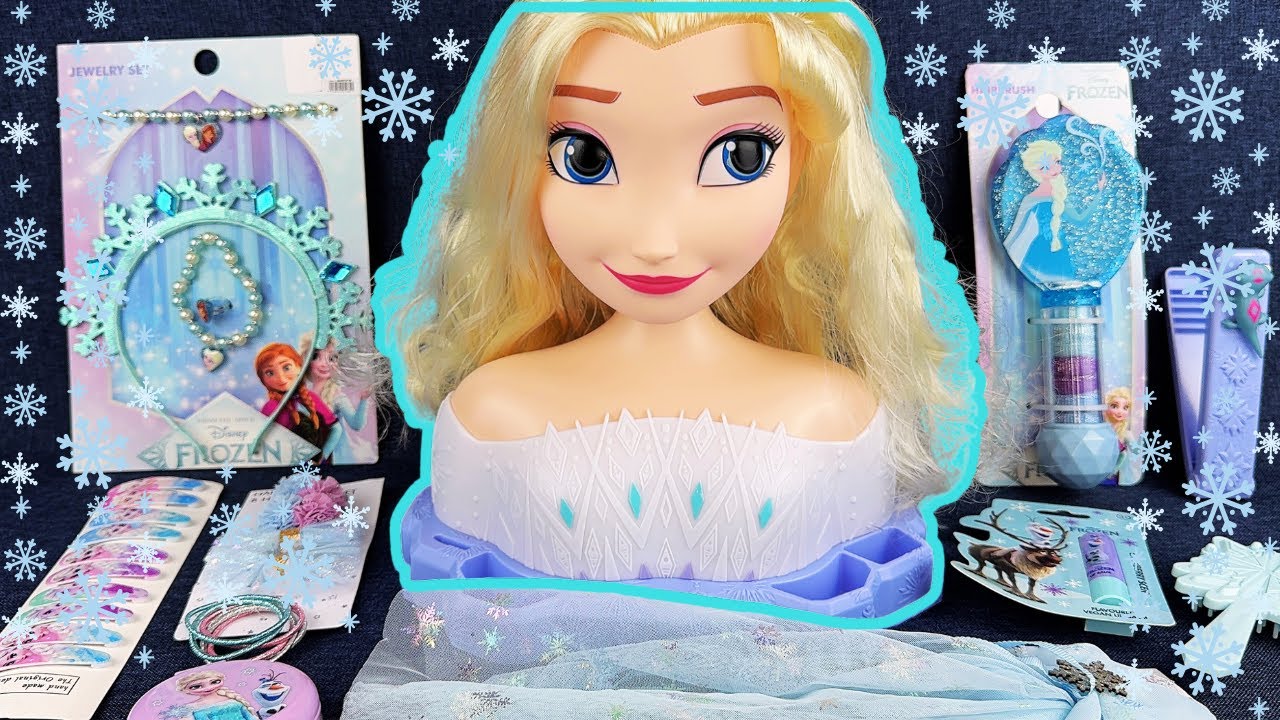 Elsa Frozen ASMR &ndash; Magical Hair & Makeup! Unboxing & Styling