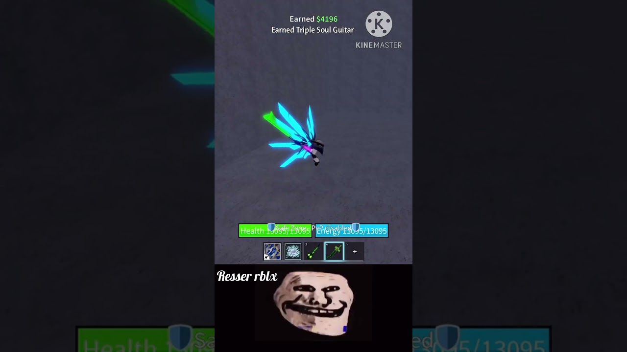 OMG I Got Mythical Triple Soul Guitar! - Blox Fruits - Troll Face meme💀☠️