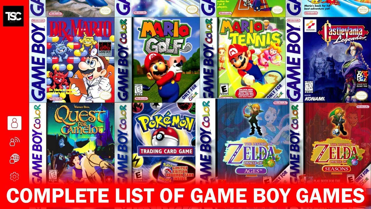 Nintendo Switch Online: полный список игр для Game Boy