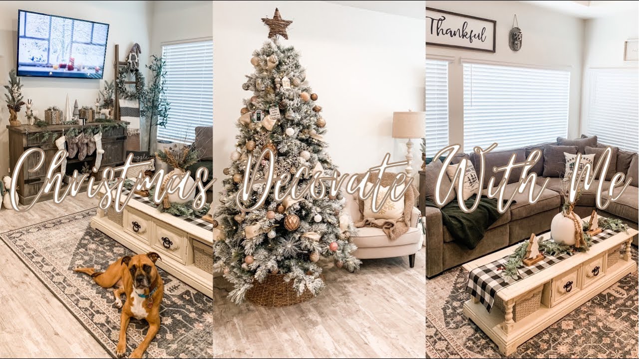 *COZY* CHRISTMAS DECORATE WITH ME 2021 | LIVING ROOM CHRISTMAS DECOR