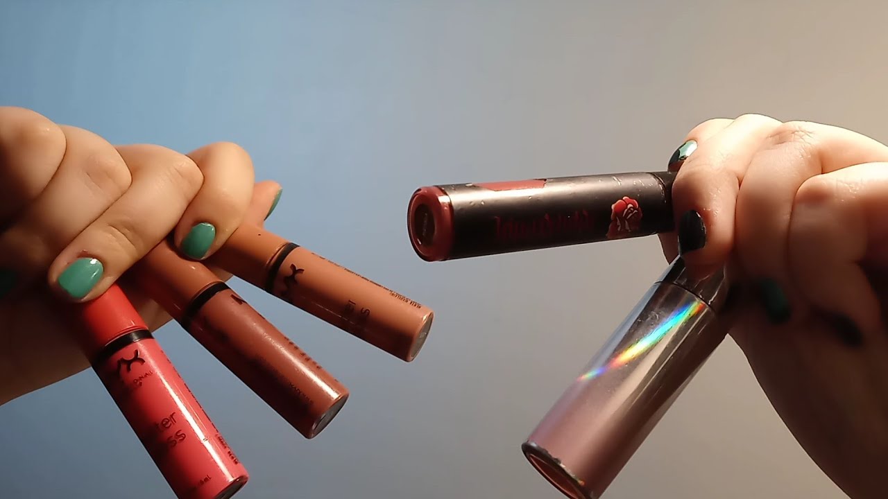 [Asmr] applying different lip glosses on you (layered sounds)