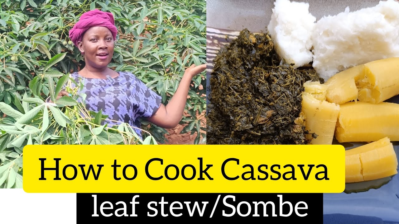 How to Make/Cook Congolese traditional Cassava Leaf Stew or Sombe