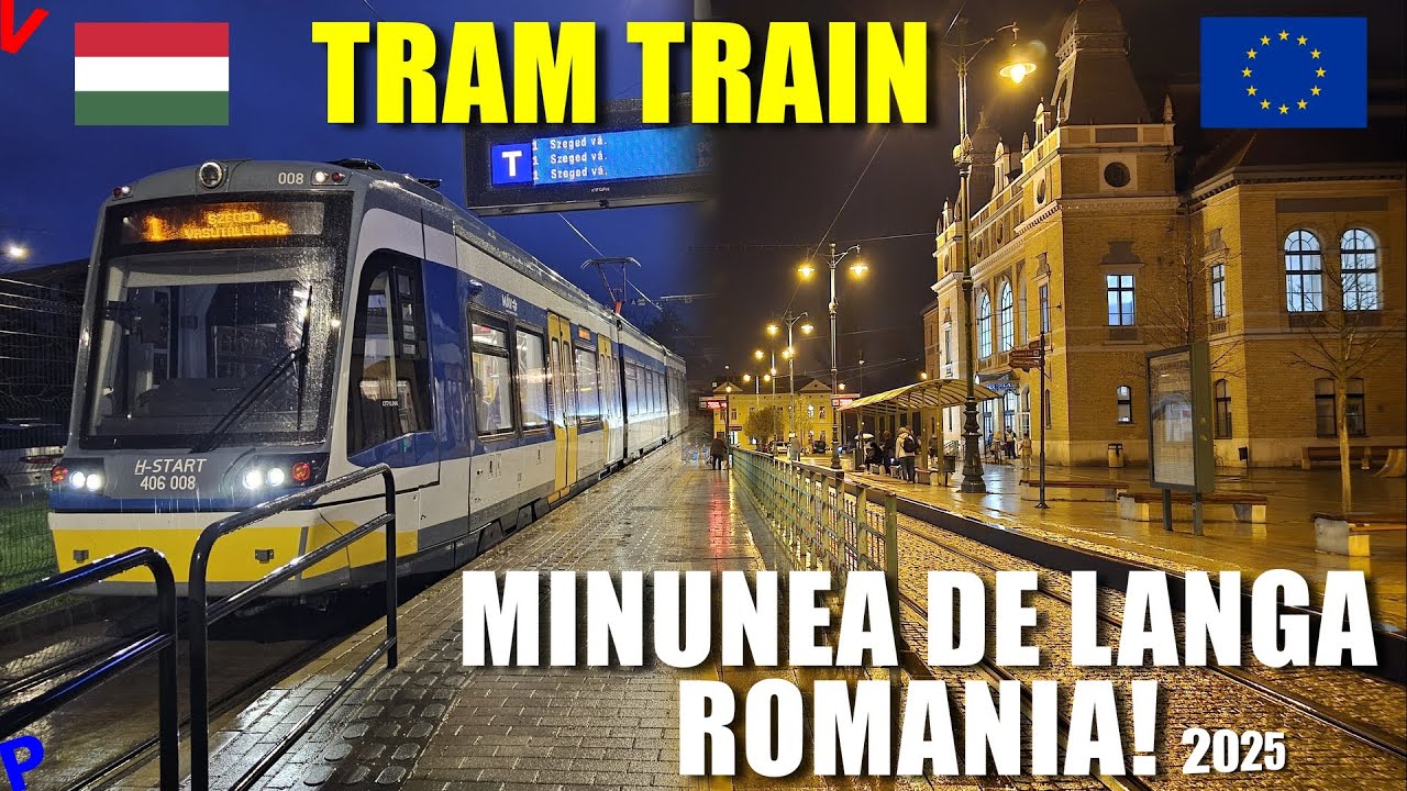 Incredibil! Trenul care merge și ca tramvai 🚋 | Călătorie cu Tram-Train în Ungaria