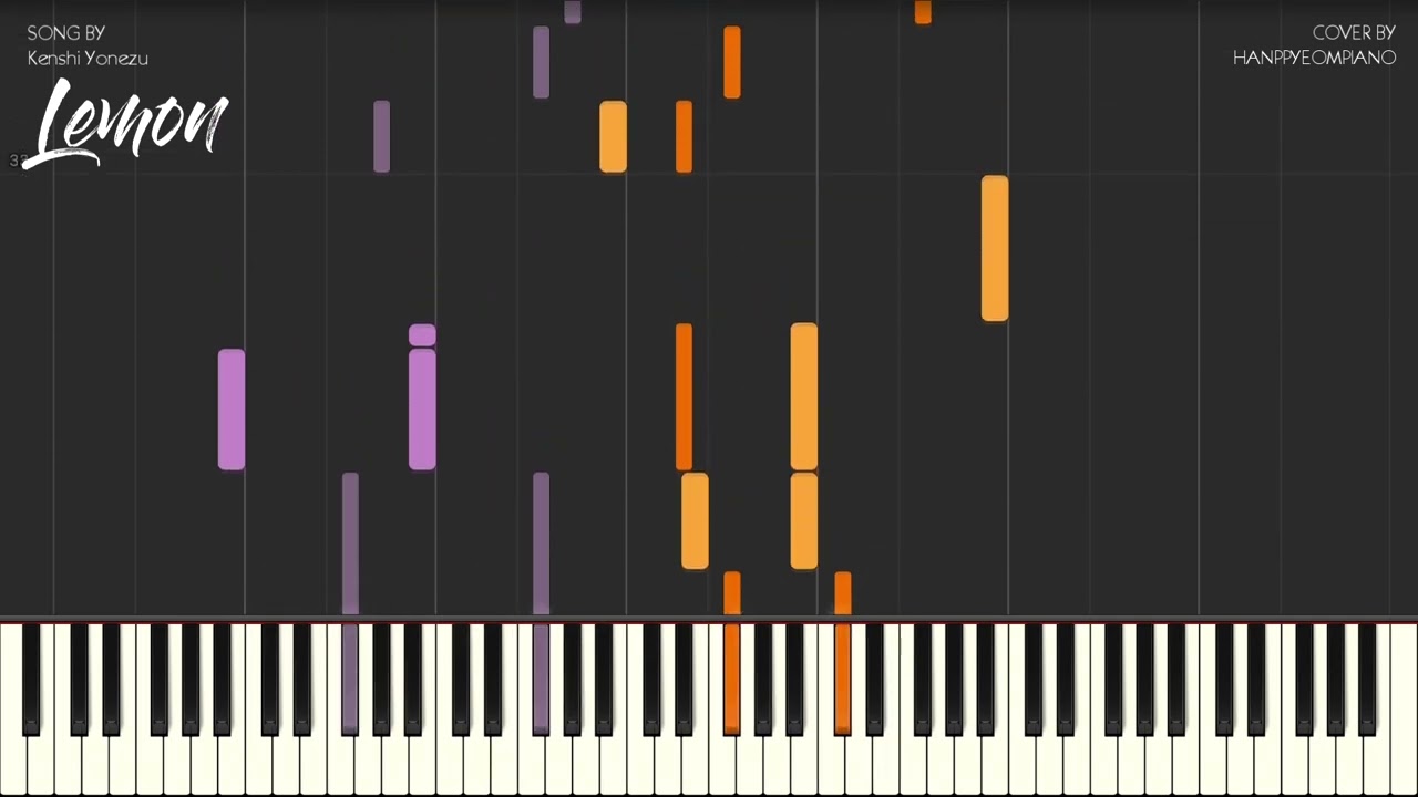 요네즈 켄시(Kenshi Yonezu) - Lemon Piano Tutorial