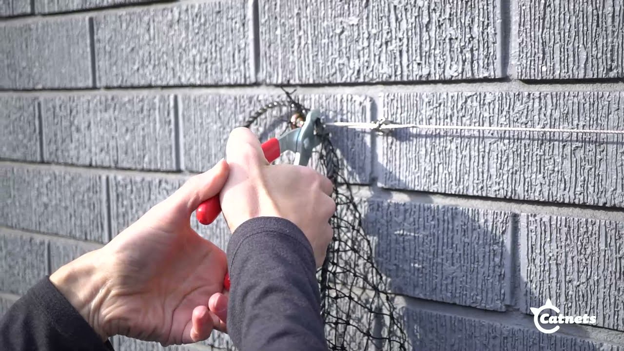 How to create a wire rope system for Brick / Concrete / hard surface | Catnets.com.au