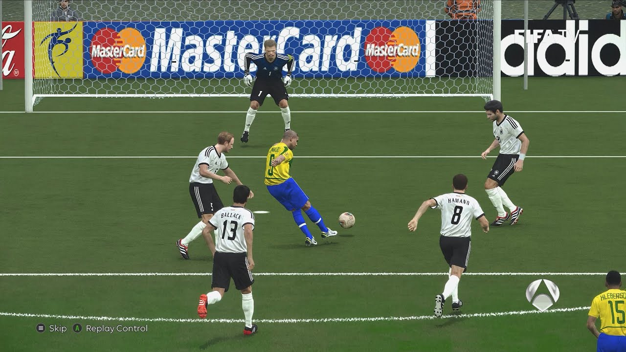 Бразилия против Германии 2002 (PES 2021) [Стадион Nissan Yokohama]