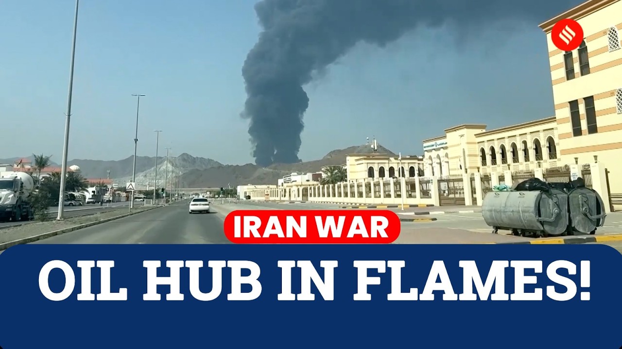 US-Israel Strike: UAE Oil Terminal Fire Erupts Hours After U.S. Strikes Iran&rsquo;s Kharg Island