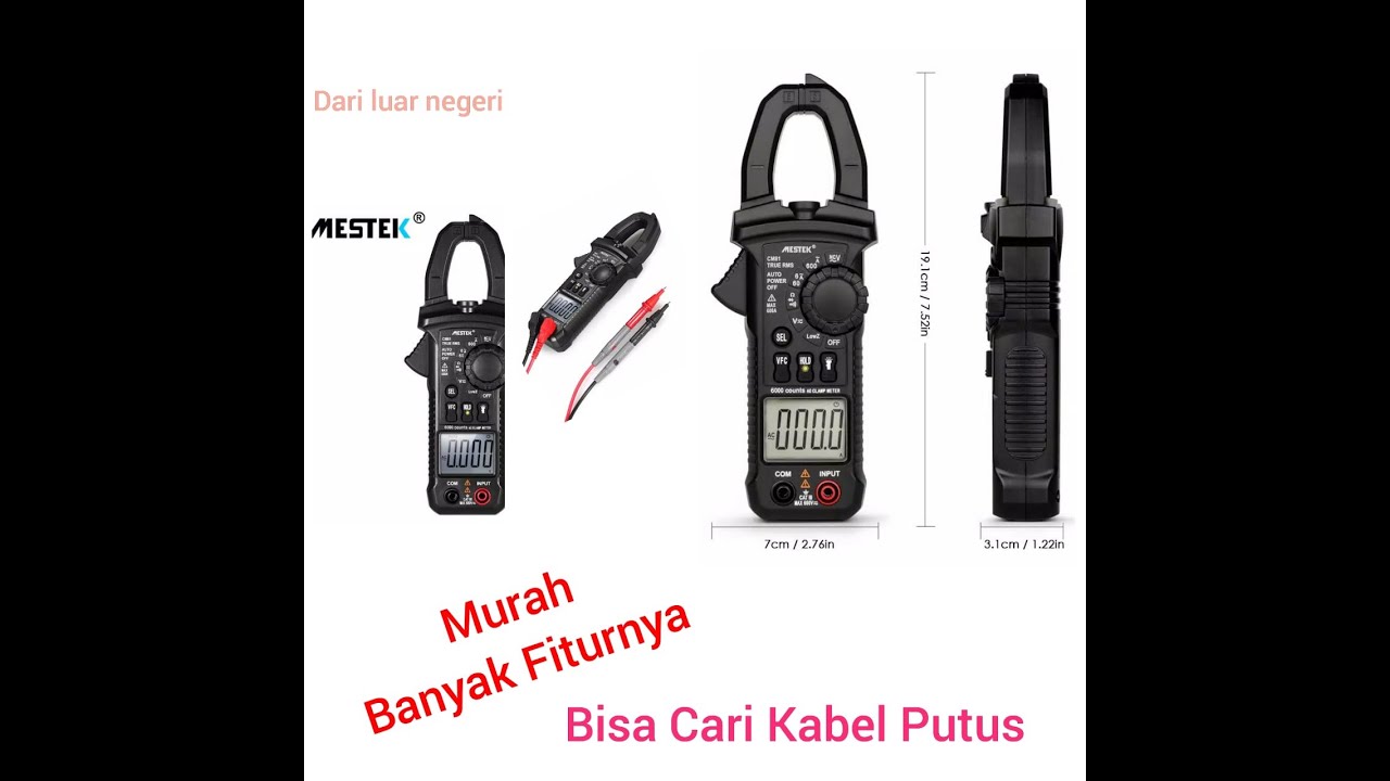 Cara menggunakan multimeter|| Part 1 || Multimeter Digital Merek Mestek