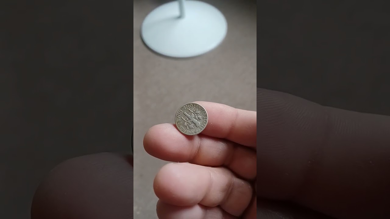 silver 1952 dime no mint mark Lite toning on both sides