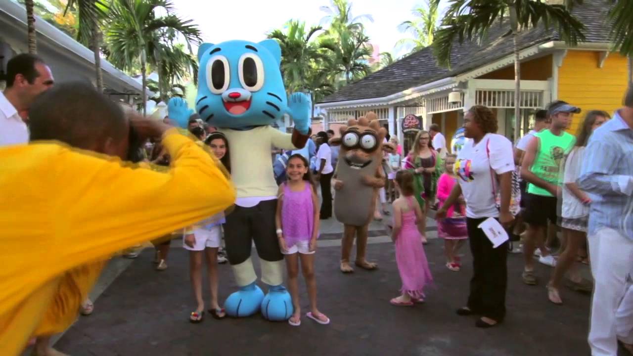 Cartoon Network character parade at Atlantis Paradise Island Bahamas
