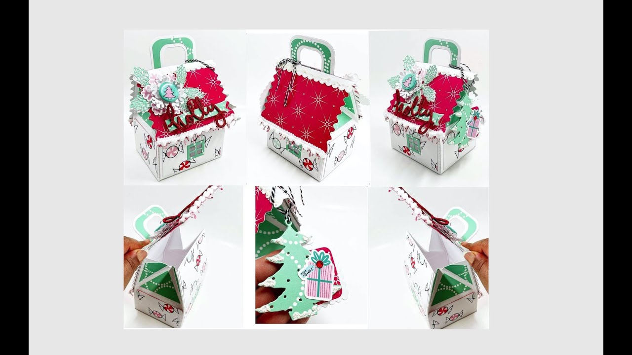 Christmas Snow House Treat Box for Holiday Season from @scrapdaworld - #Alinacutle® #AlinaCraft