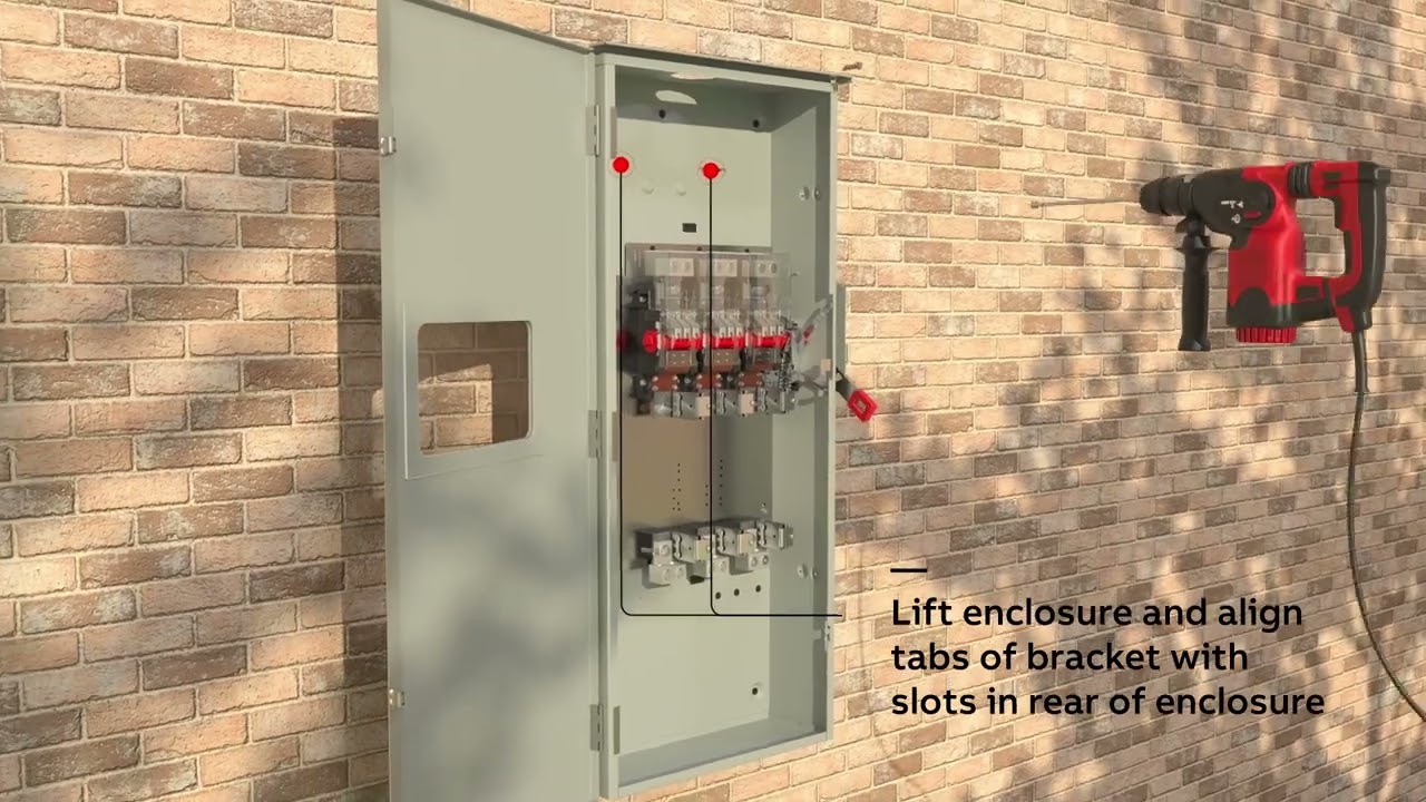 ABB Spec Setter™ Safety Switches, Easy installation with mounting bracket for 400 – 600 amp
