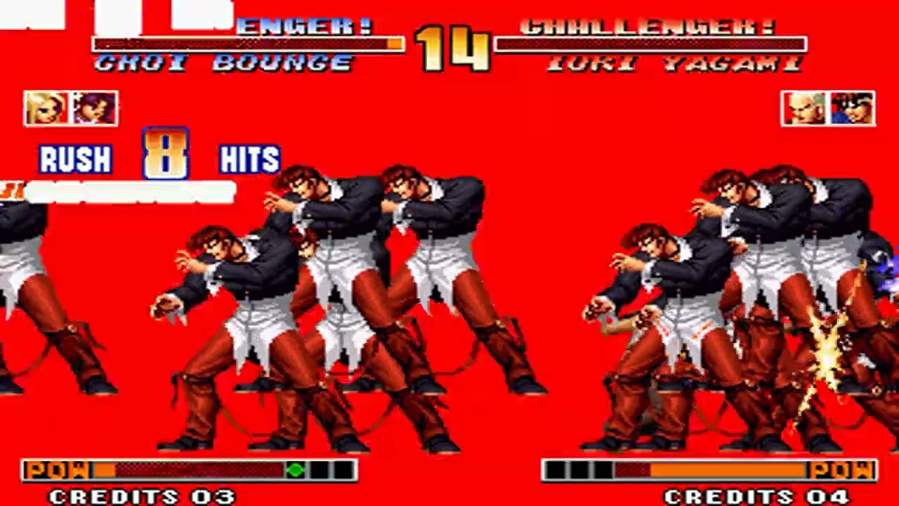 KOF97 Choi vs Iori Task Over