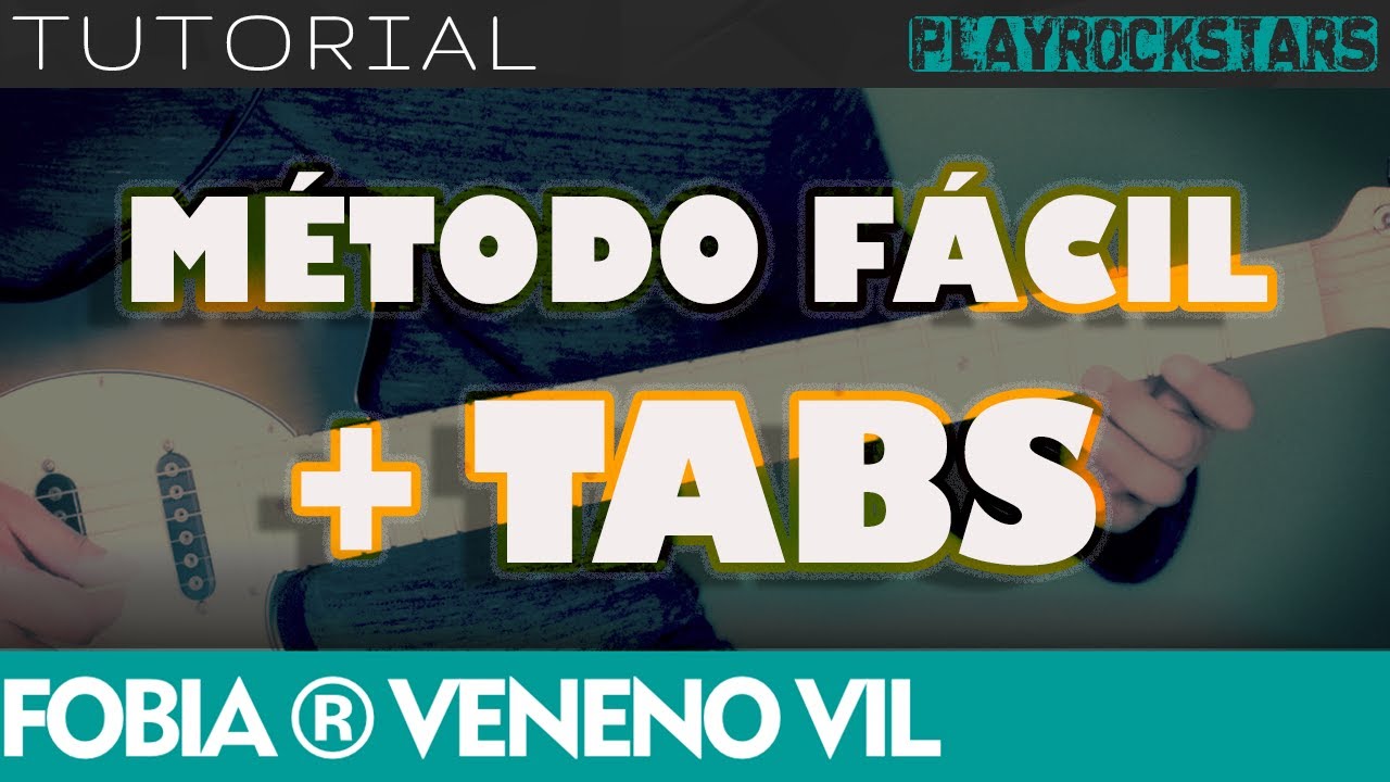 como tocar VENENO VIL en guitarra FOBIA ⭐️ TUTORIAL / ACORDES / RITMO / TABS