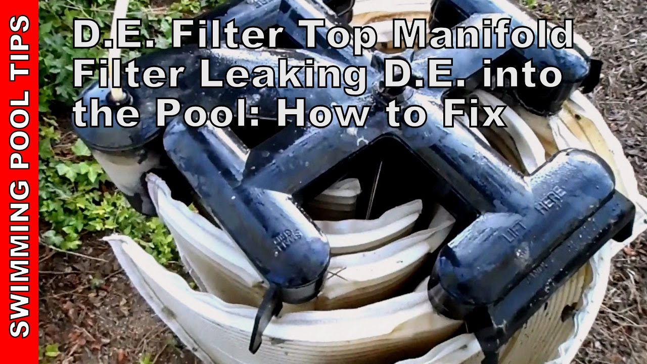 Cleaning a D.E. filter Top Manifold (Jandy, FNS, Hayward, Titan) D.E. leaking into pool