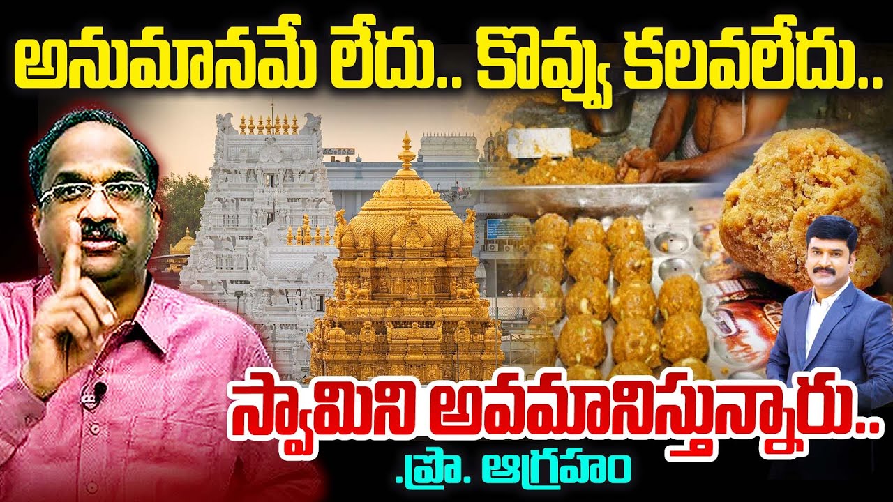 Prof On Tirumala Laddu Issue : అనుమానమే లేదు.. కొవ్వు కలవలేదు..స్వామిని అవమానిస్తున్నారు😱🙄.?