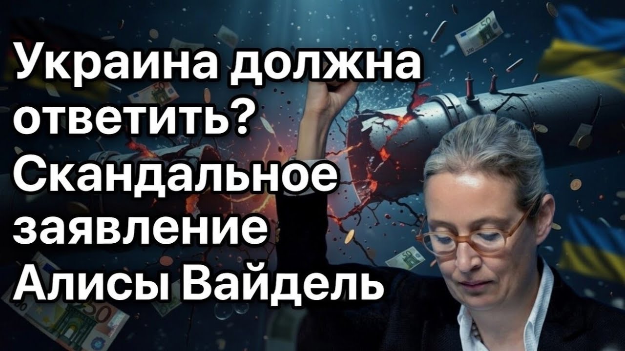 Украина причастна к Nord Stream? Скандальное интервью Вайдель на немецком ТВ