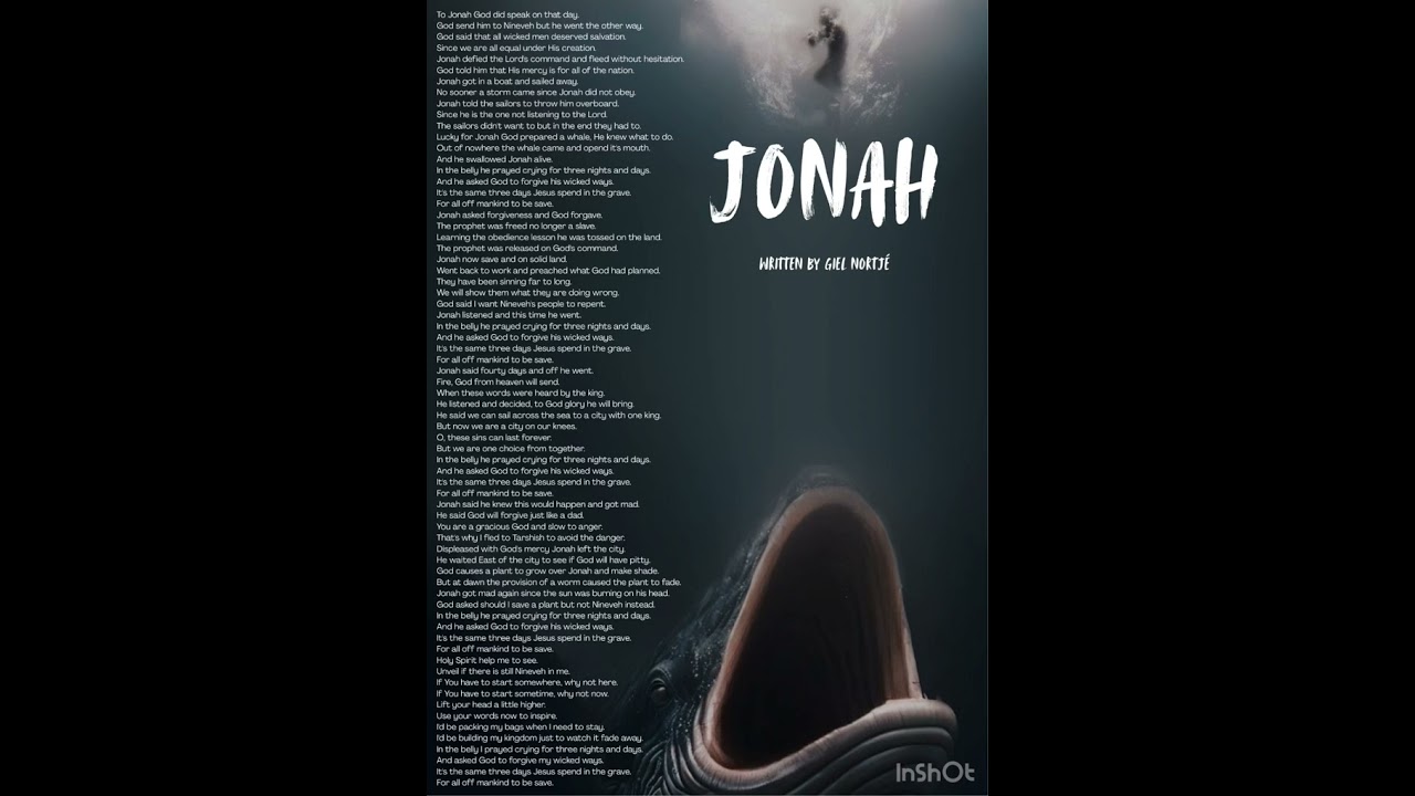 Jonah - written by Giel Nortjé