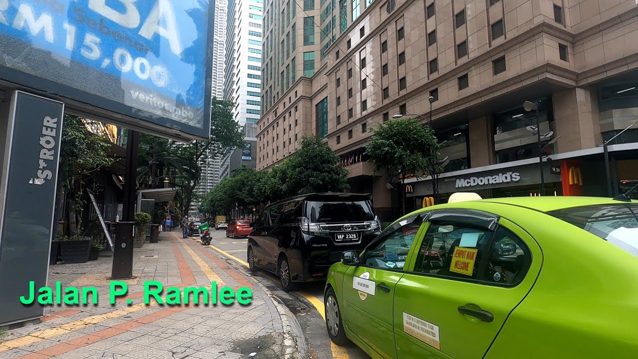 Lunchtime walk around Jalan P Ramlee, Kuala Lumpur (KL) Malaysia